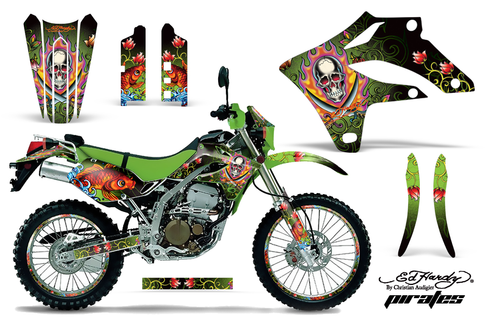 Kawasaki KLX250 04-07 Graphics Kit Pirates EH G NPs